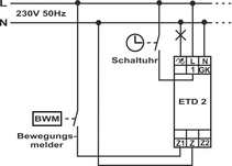 Schaltungsbeispiel: ETD 2 Hotelschaltung